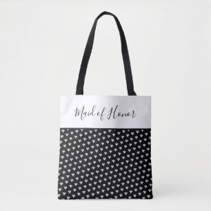 Diamond pattern, ANY COLOR, Wedding Bridesmaid Tot Tote Bag