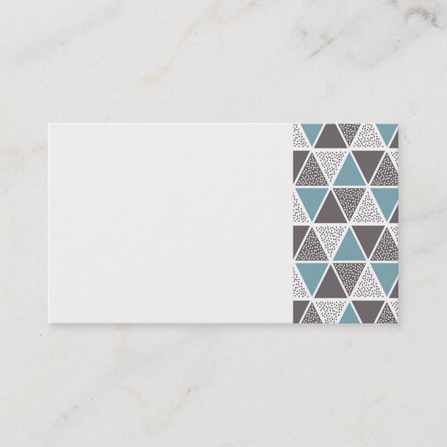 Diamond Pattern Business Cards (Front)