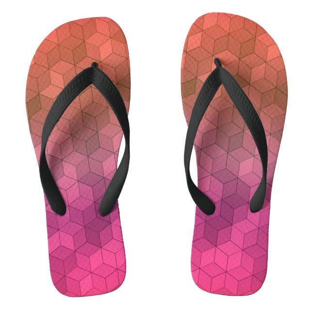 Diamond pattern flip flops (Footbed)