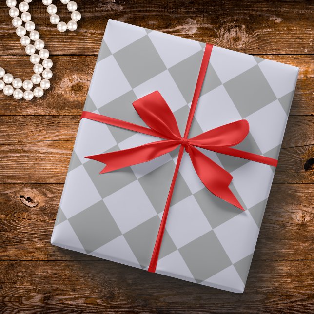 Diamond pattern in grey and lavender wrapping paper (Creator Uploaded)