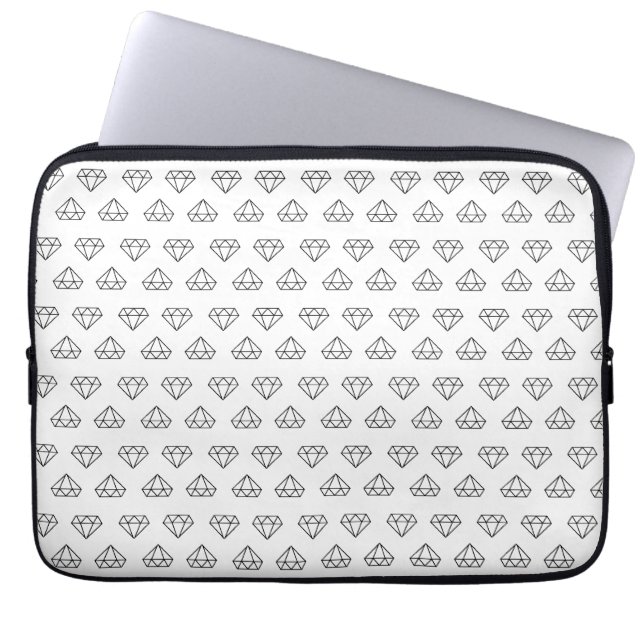 Diamond Pattern Laptop Sleeve (Front)