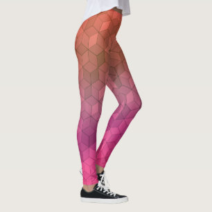 Diamond pattern leggings