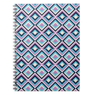 Diamond pattern notebook