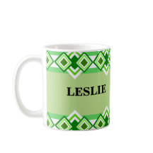 Diamond Pattern Personalised Mugs