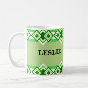 Diamond Pattern Personalised Mugs