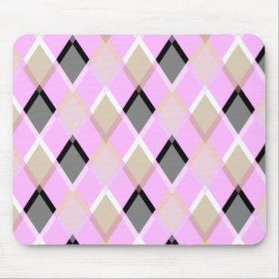 Diamond pattern pillow outdoor lilac mouse mat