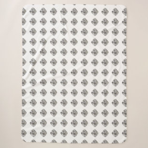 Diamond pattern sherpa blanket
