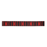 Diamond Pattern Vertical Stripe Red Black