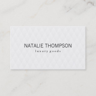 Diamond Pattern White Business Card