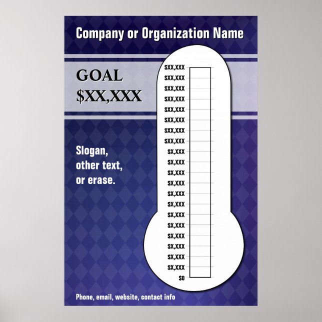Diamond Patterned Goal Poster (Front)