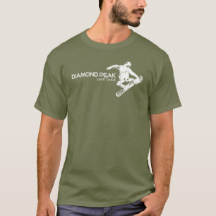 Diamond Peak Lake Tahoe Snowboarder T-Shirt