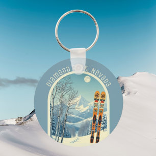 Diamond Peak Nevada Lake Tahoe ski souvenir Key Ring