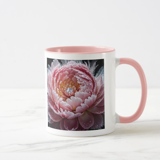 Diamond Peony Mug (Right)