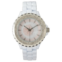 Diamond Peony Pastel Pink Watch