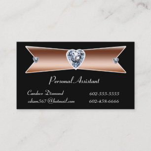 Diamond Personal Assistant Business Cards