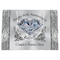 Diamond Personalised 60th Anniversary Gift Bags