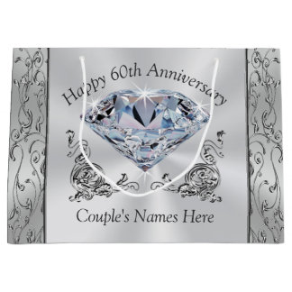 Diamond Personalised 60th Anniversary Gift Bags