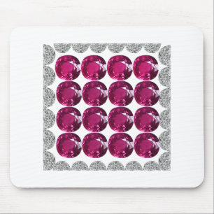 Diamond Pink Tourmaline Mouse Mat