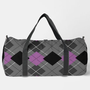 Diamond Plaid Duffle Bag