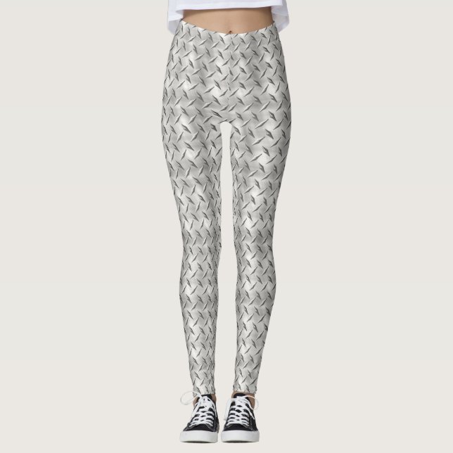 Diamond Plate 1-8 Image Options Leggings (Front)