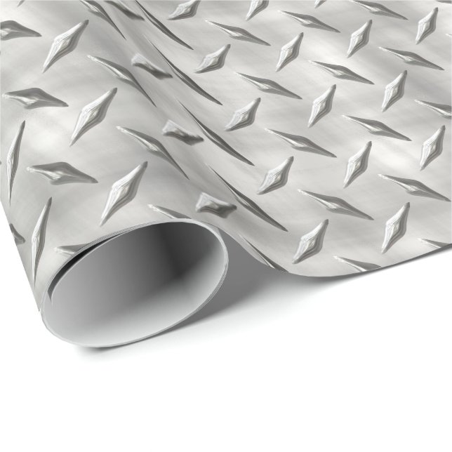 Diamond Plate 1 Wrapping Paper (Roll Corner)