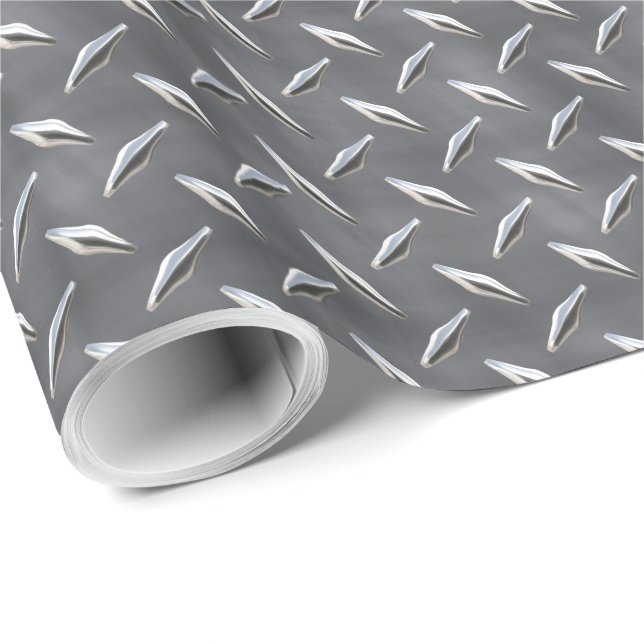 Diamond Plate 3 Wrapping Paper (Roll Corner)