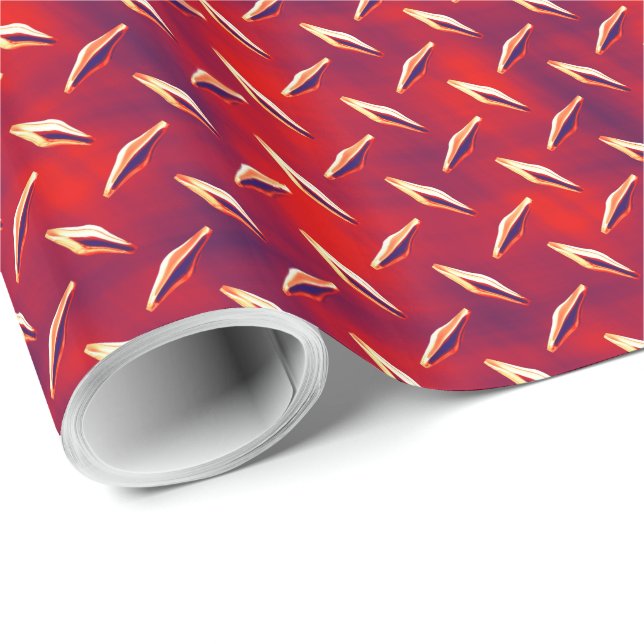 Diamond Plate 7A-7D Colour Options Wrapping Paper (Roll Corner)