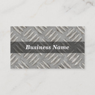 Diamond Plate Background Business Card