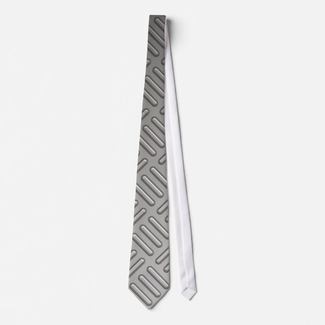 Diamond Plate Faux Pattern Tie (Front)