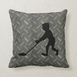 Diamond Plate Metal Detecting Man Cushion