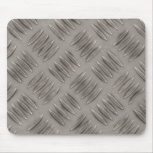 Diamond Plate Metal Pattern Mouse Mat