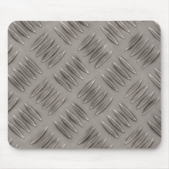 Diamond Plate Metal Pattern Mouse Mat (Front)