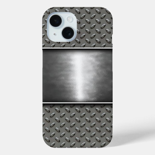 Diamond Plate Personalised Case-Mate iPhone Case (Back)