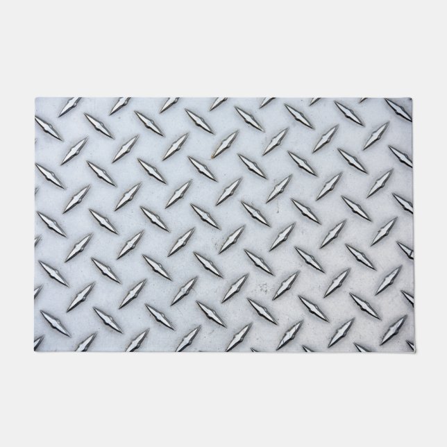 Diamond Plate Steel   Doormat (Front)