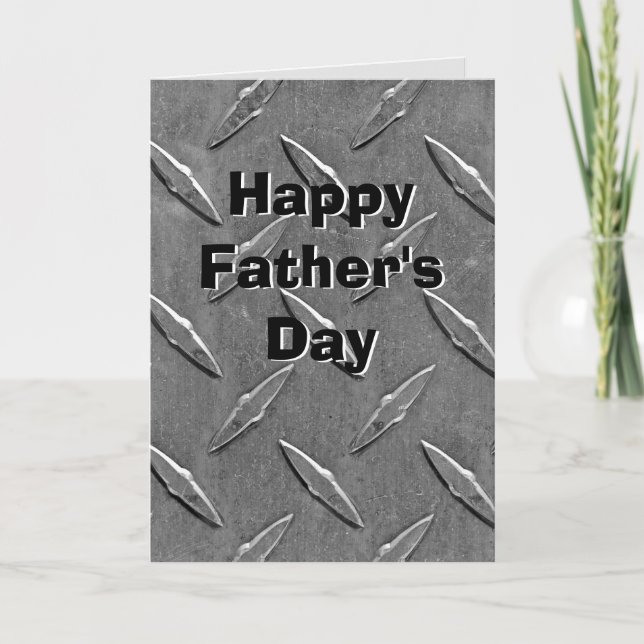 Diamond Plating for Dad Card (Front)