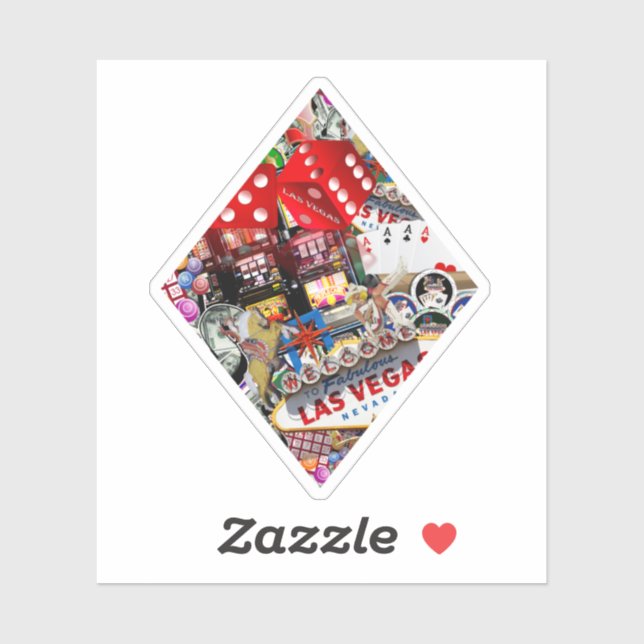 Diamond Playing Card Shape - Gamblers Delight (Sheet)