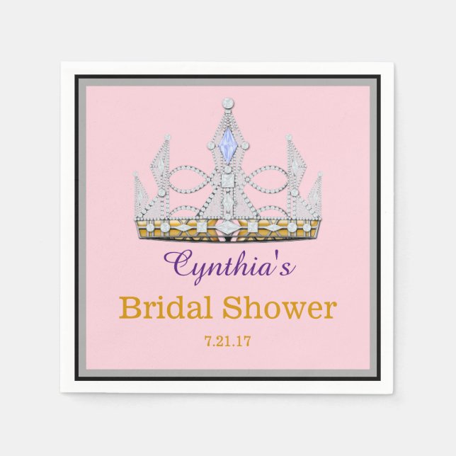 Diamond princess party event  napkin (Front)