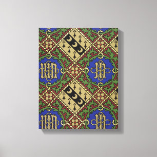 Diamond print ecclesiastical wallpaper design