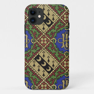Diamond print ecclesiastical wallpaper design iPhone 11 case