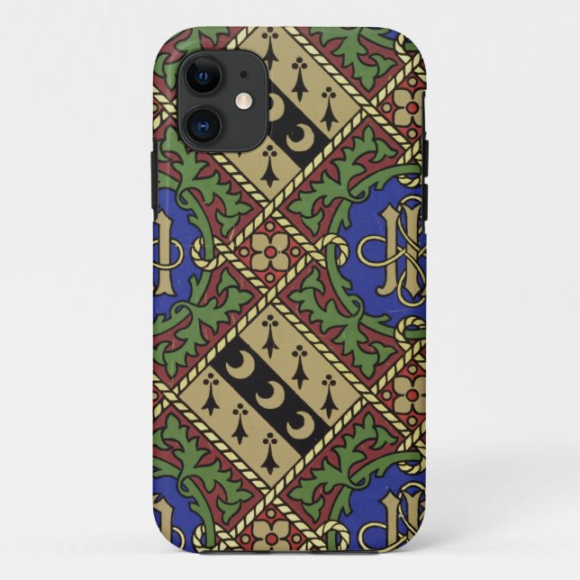 Diamond print ecclesiastical wallpaper design Case-Mate iPhone case (Back)