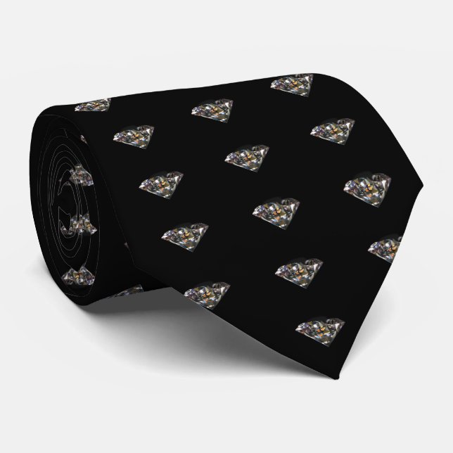 Diamond Print Necktie (Rolled)