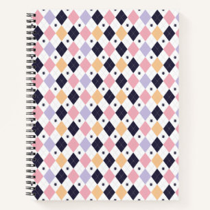 Diamond Purple Pink with Spider Notebook