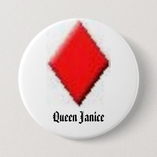 diamond, Queen Janice 7.5 Cm Round Badge