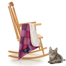 Diamond Quilt - Pinks and Purples - add initials