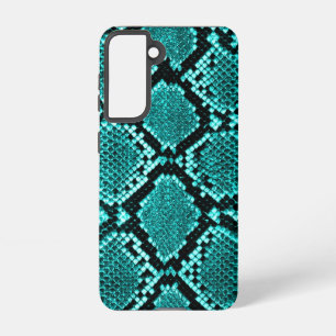 Diamond Rattlesnake Snake Skin aqua Samsung Galaxy Case