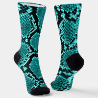 Diamond Rattlesnake Snake Skin aqua