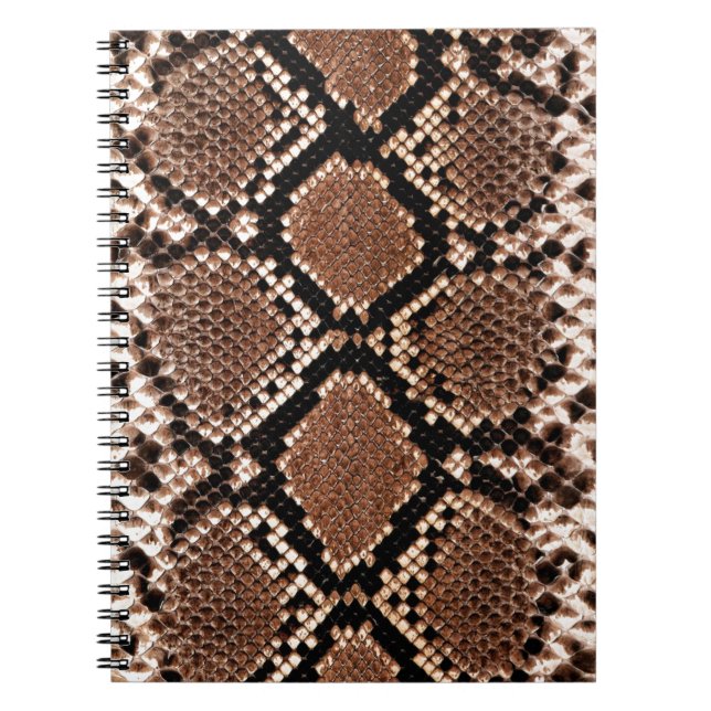 Diamond Rattlesnake Snake Skin Notebook (Front)