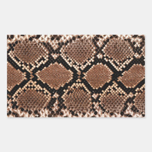 Diamond Rattlesnake Snake Skin Rectangular Sticker