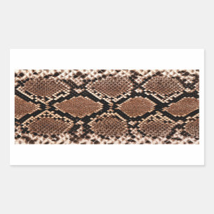 Diamond Rattlesnake Snake Skin Rectangular Sticker