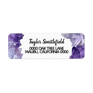 diamond return address label